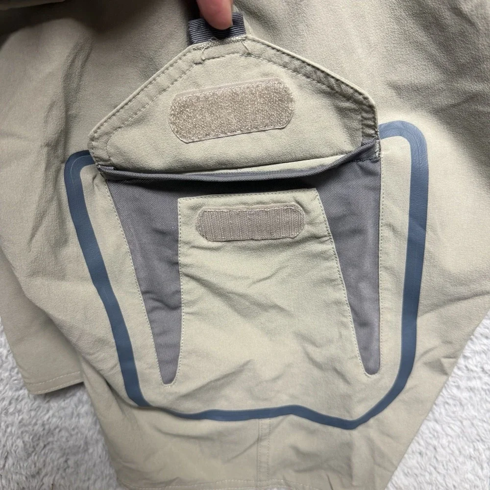 The North Face Mens Boardshorts Size 38 Khaki Tan Hybrid Apex Stretch Watersport